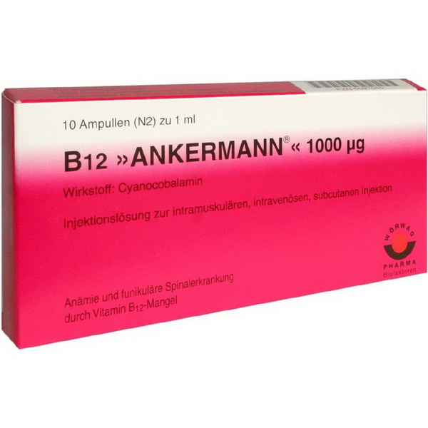 1000 12. Б12 Анкерманн 1000 мг. B12 Анкерманн 500. Витамин в12 Анкерман 1000мг. B12 Ankermann инструкция.